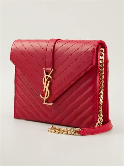 yves saint laurent red purse|yves Saint Laurent bags red.